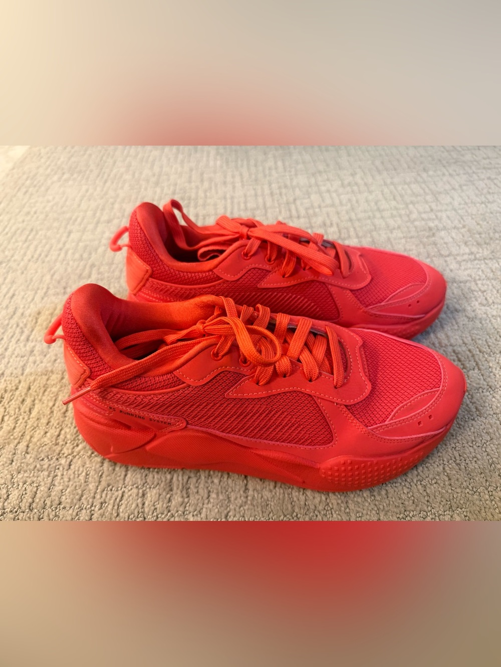 PUMA RS-X Monochrome Firelight Red Sneakers Women’s 9.5